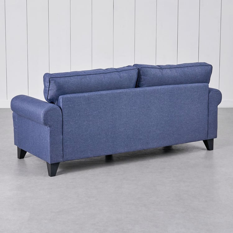 Helios California Fabric 3-Seater Sofa - Blue