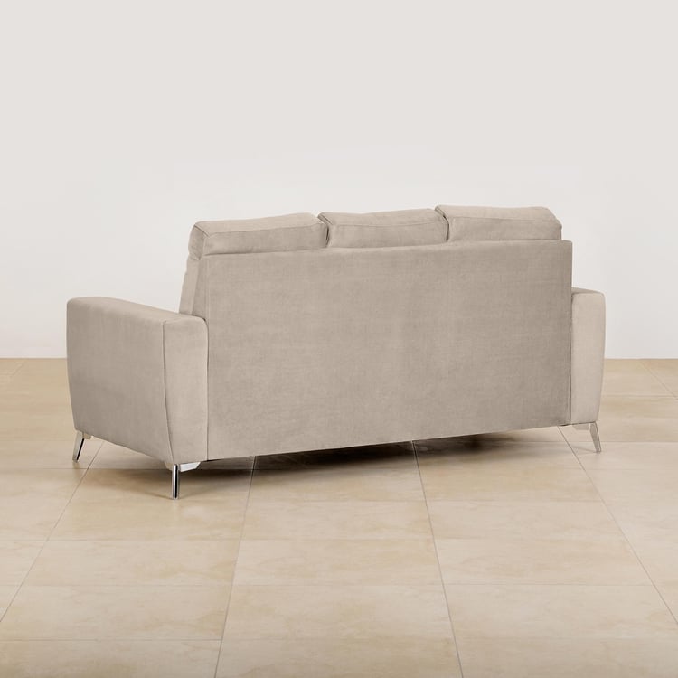 Helios Vive Fabric 3-Seater Sofa - Beige