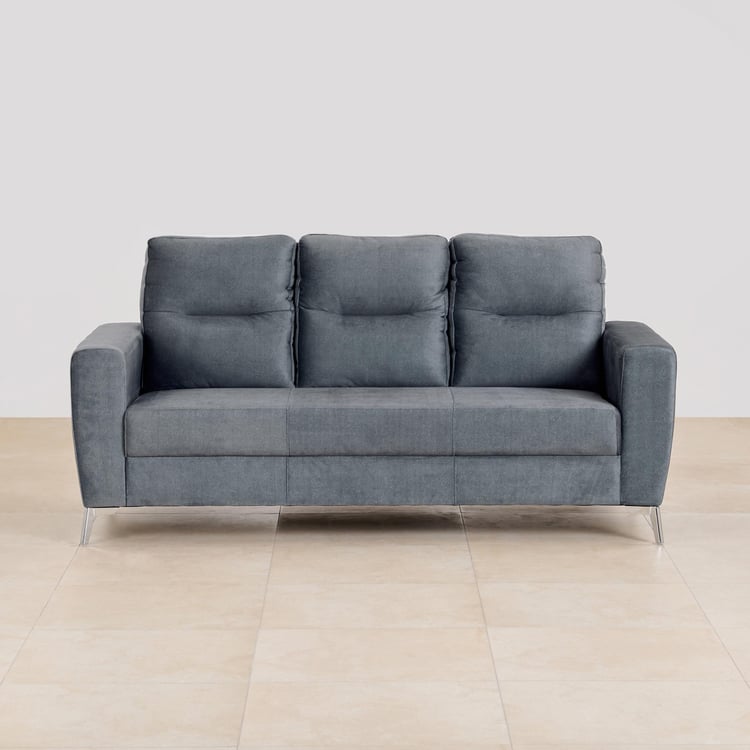 Helios Vive Fabric 3-Seater Sofa - Grey