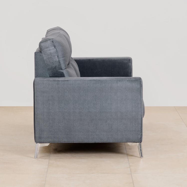 Helios Vive Fabric 3-Seater Sofa - Grey