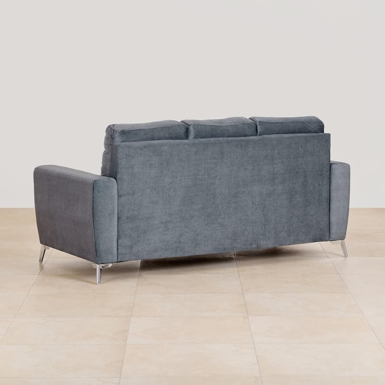 Helios Vive Fabric 3-Seater Sofa - Grey