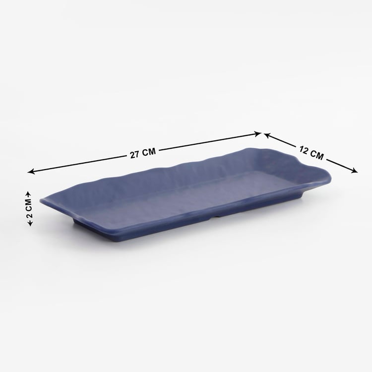 Meadows Solids Melamine Small Platter - 27x12cm