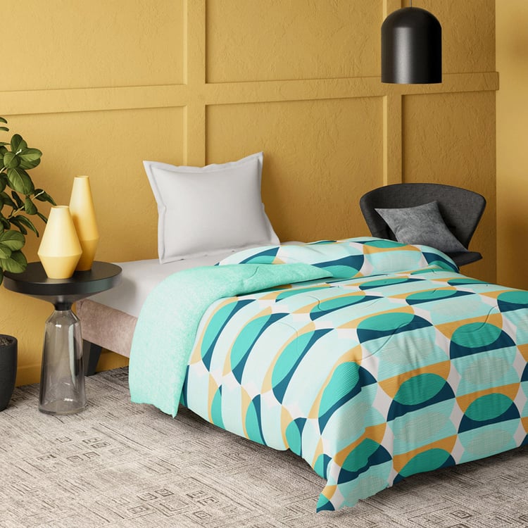 PORTICO Marvella Cotton Geometric Printed Single Comforter