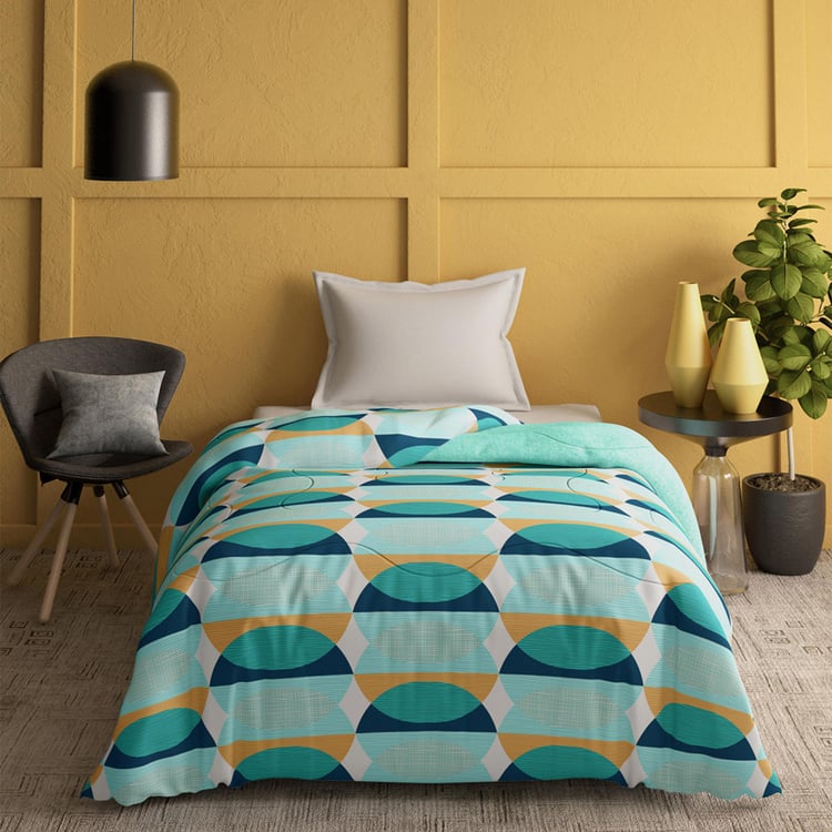 PORTICO Marvella Cotton Geometric Printed Single Comforter