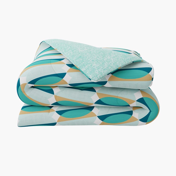 PORTICO Marvella Cotton Geometric Printed Single Comforter