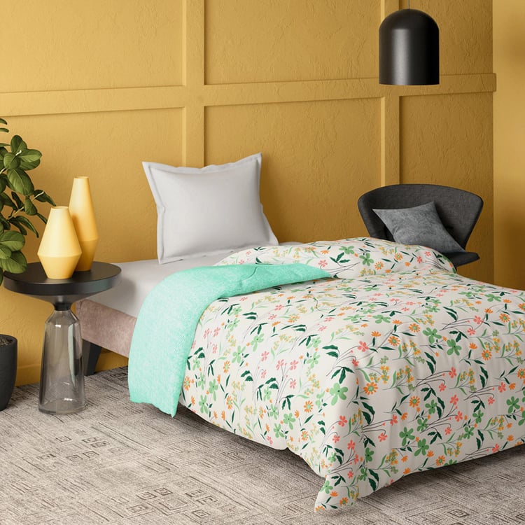 PORTICO Marvella Cotton Floral Print Single Comforter