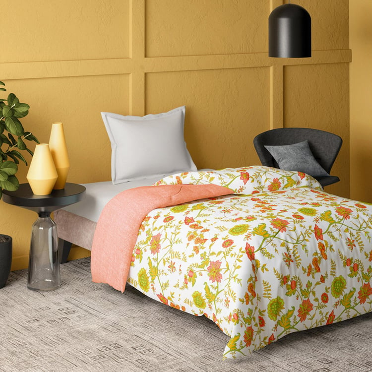 PORTICO Marvella Cotton Floral Print Single Comforter