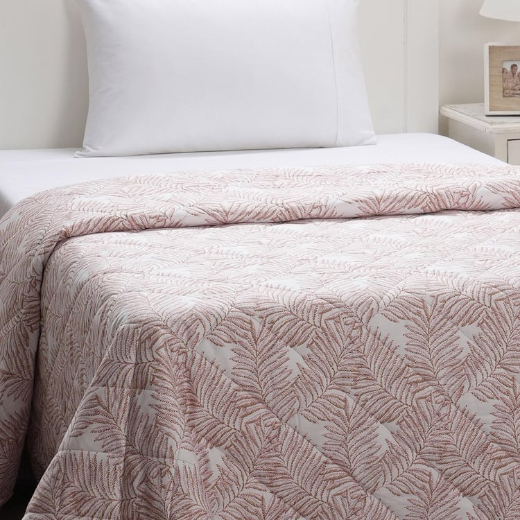 MASPAR Optimist Bloom Fern Cotton Printed Single Quilt