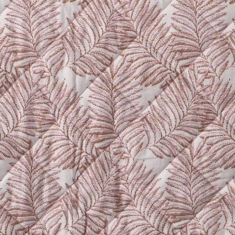 MASPAR Optimist Bloom Fern Cotton Printed Single Quilt