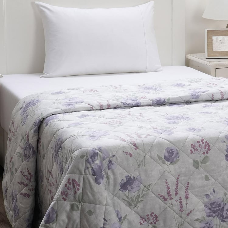 MASPAR Optimist Bloom Cotton Printed Single Quilt