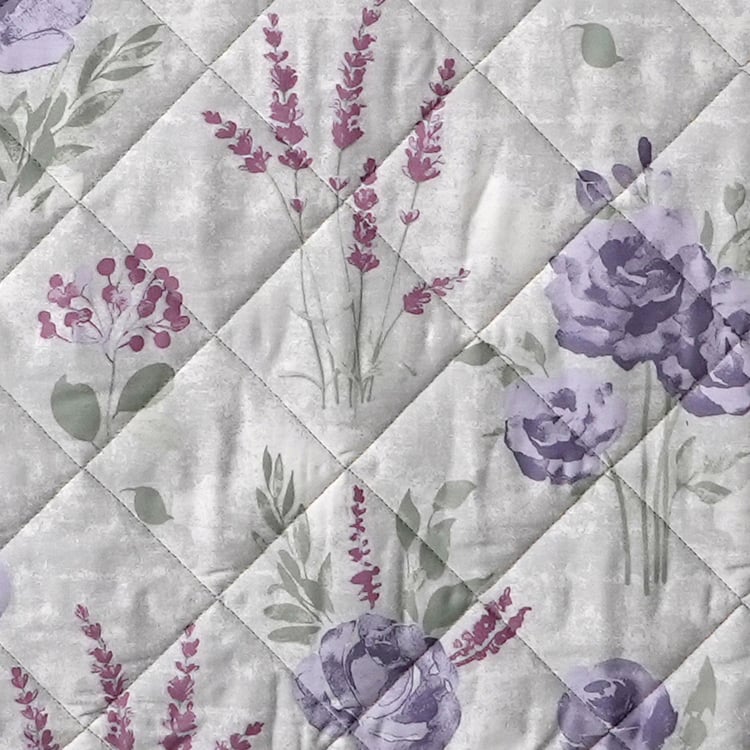 MASPAR Optimist Bloom Cotton Floral Print Double Quilt