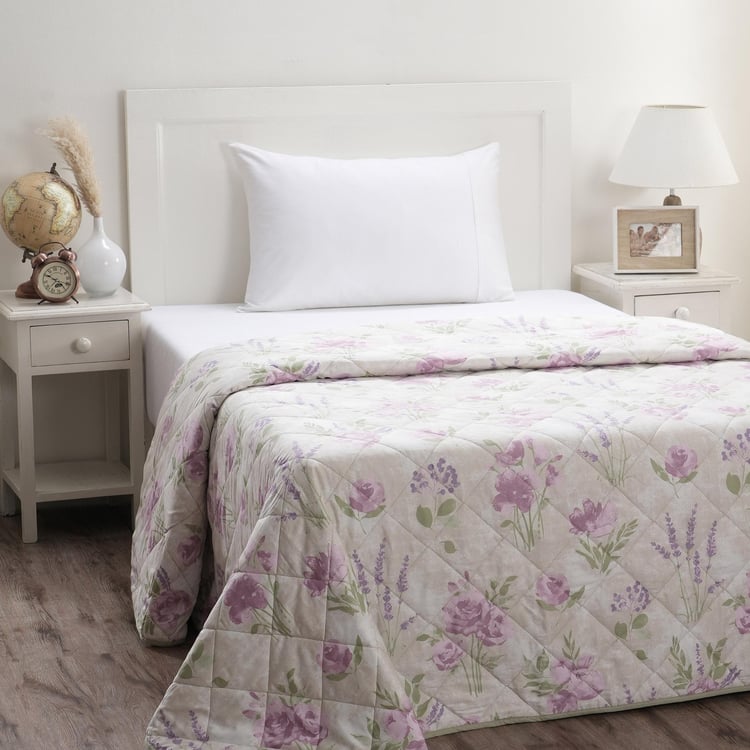 MASPAR Optimist Bloom Cotton Printed Single Quilt