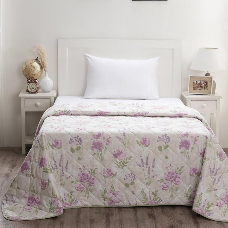 MASPAR Optimist Bloom Cotton Printed Single Quilt