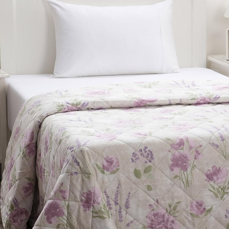 MASPAR Optimist Bloom Cotton Printed Single Quilt