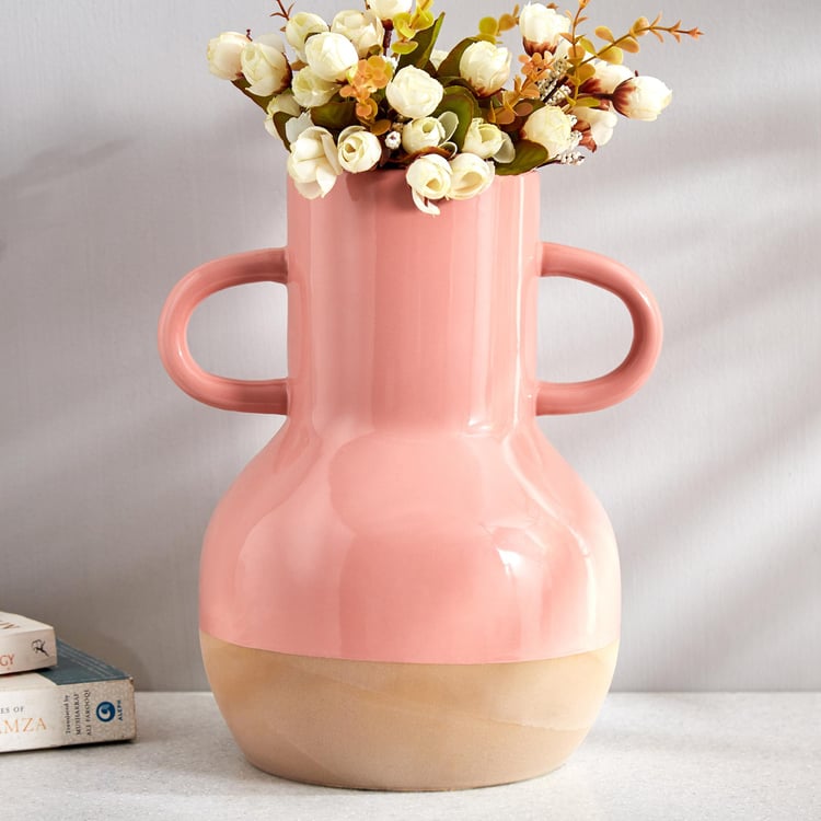 Colour Refresh Ceramic Vase with Handle