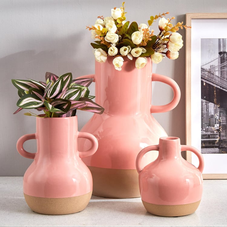 Colour Refresh Ceramic Vase with Handle