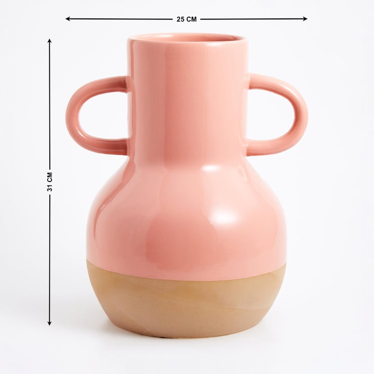 Colour Refresh Ceramic Vase with Handle