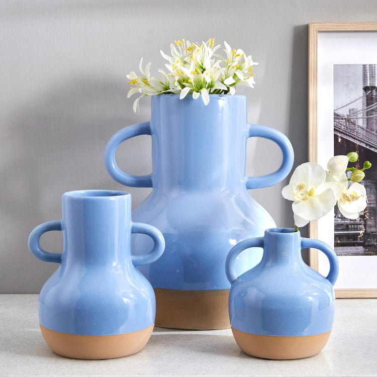 Colour Refresh Ceramic Vase with Handle