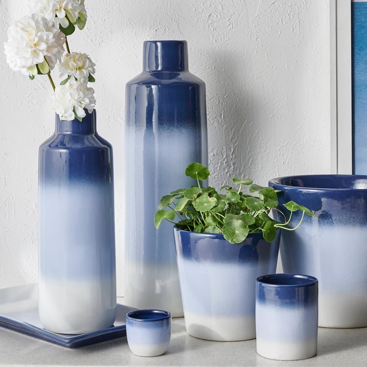 Splendid Santorini Ceramic Ombre Vase