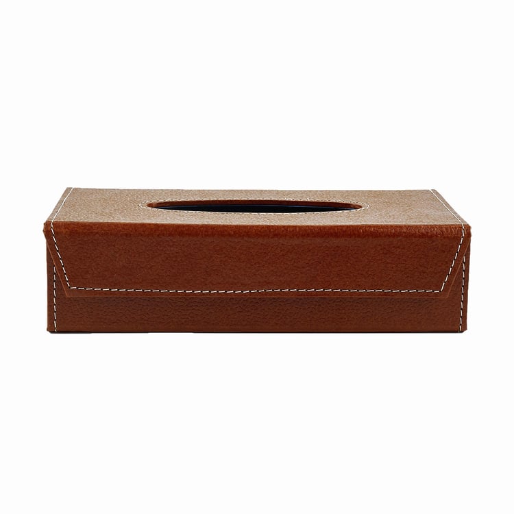 Orion Detroit Faux Leather Tissue Box