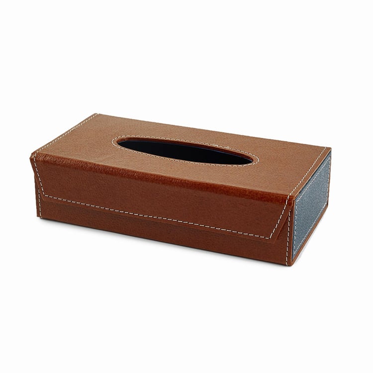 Orion Detroit Faux Leather Tissue Box