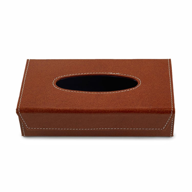 Orion Detroit Faux Leather Tissue Box