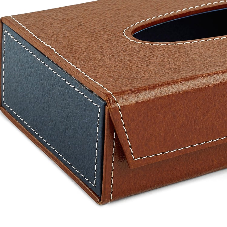 Orion Detroit Faux Leather Tissue Box