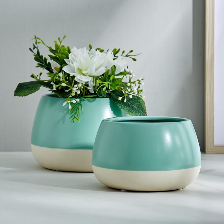 Garnet Grace Ceramic Colourblock Planter