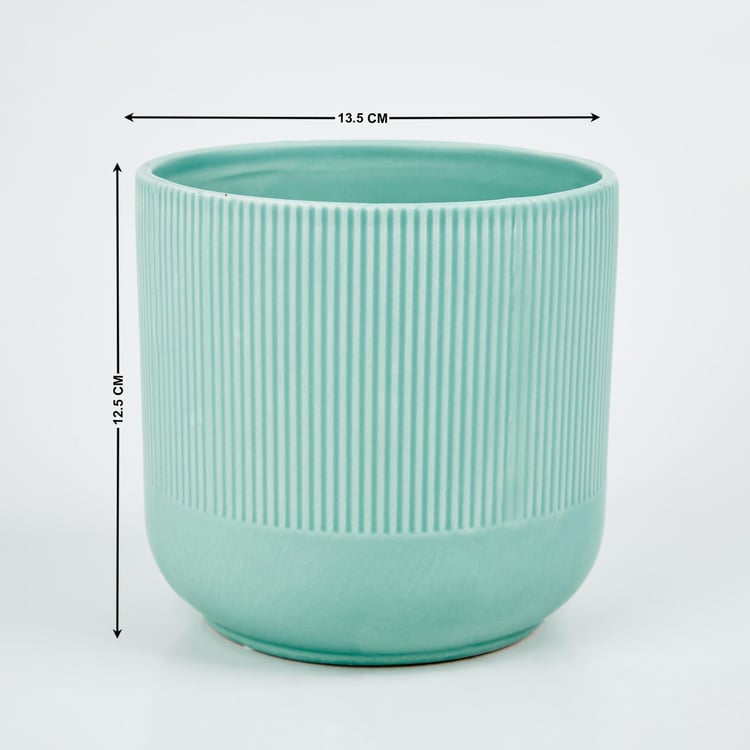 Gloria Argil Ceramic Ribbed Planter