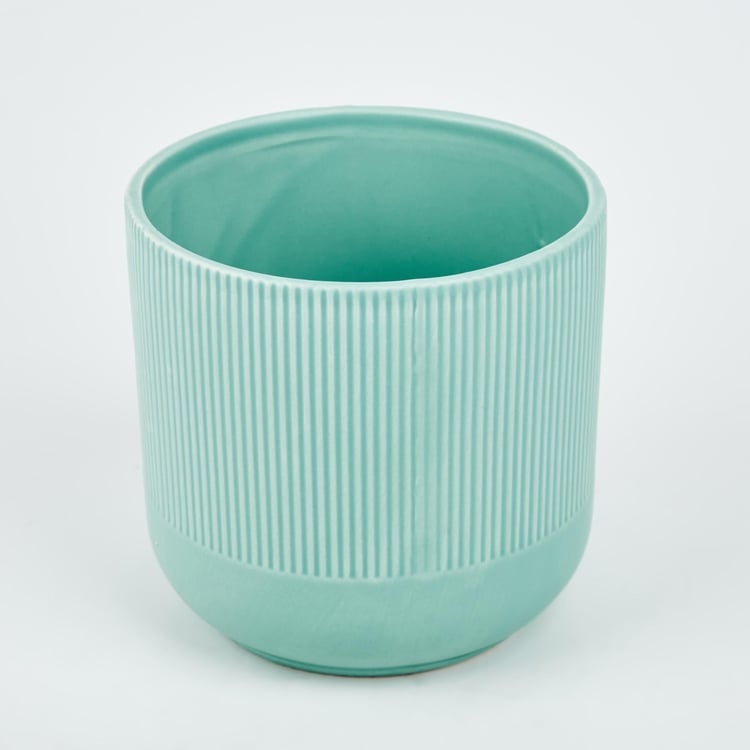 Gloria Argil Ceramic Ribbed Planter