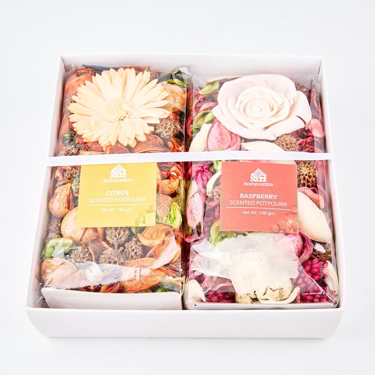 Blossom Set of 2 Citrus and Raspberry Potpourri - 140g