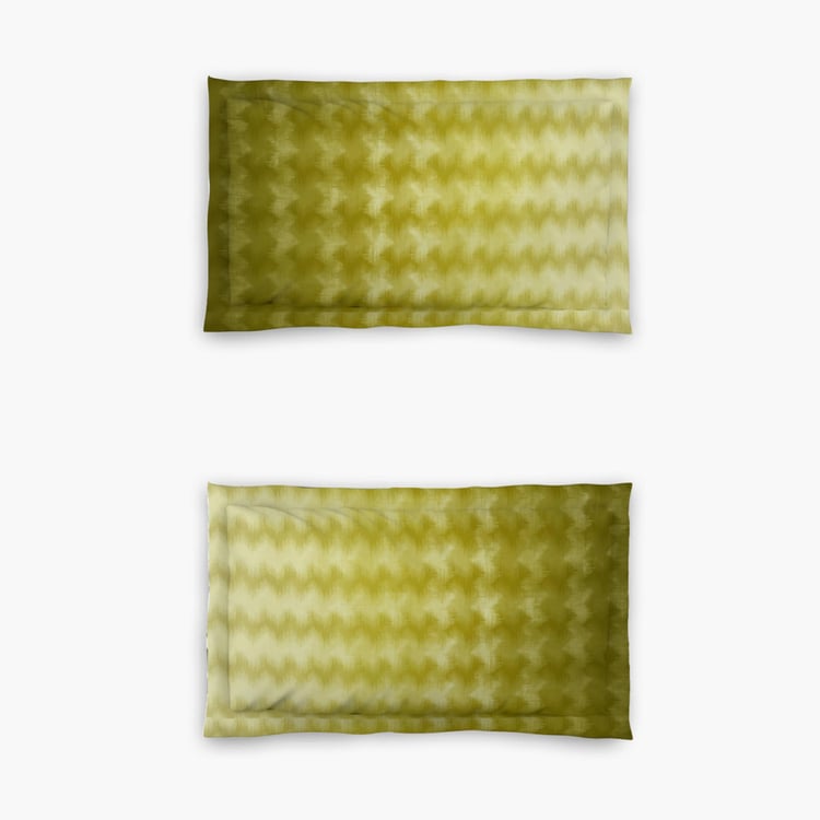 D'DECOR Esteem Ombre Cotton 4Pcs Printed Double Bed-In-A-Bag Set