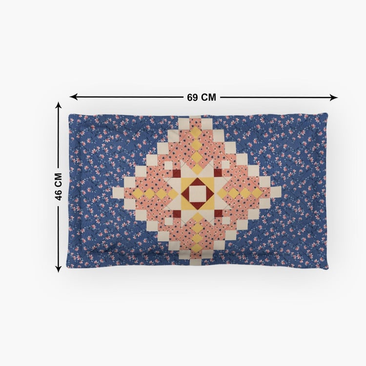 D'DECOR Countryside Cotton 136TC Printed 3Pcs Super King Bedsheet Set