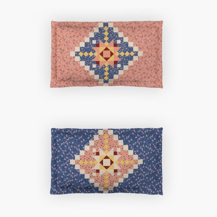 D'DECOR Countryside Cotton 136TC Printed 3Pcs Super King Bedsheet Set