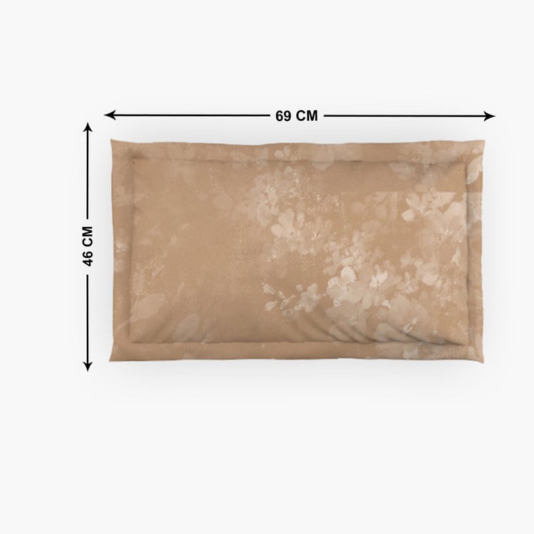 D'DECOR Platinum Cotton 400TC Floral Print 5Pcs Super King Bedsheet Set