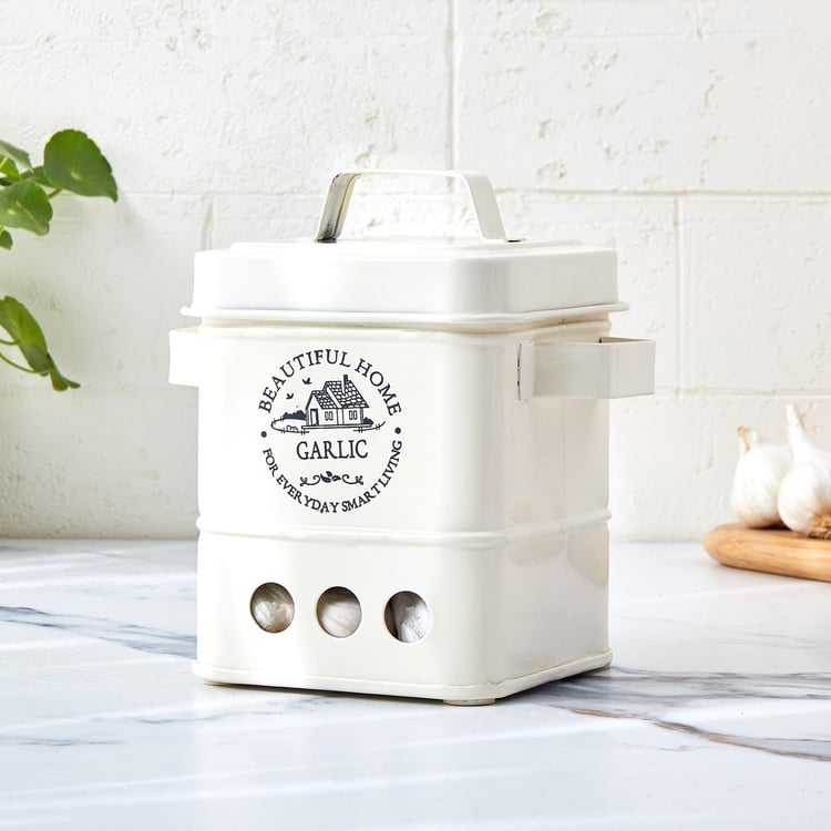 Mendo Iron Garlic Canister