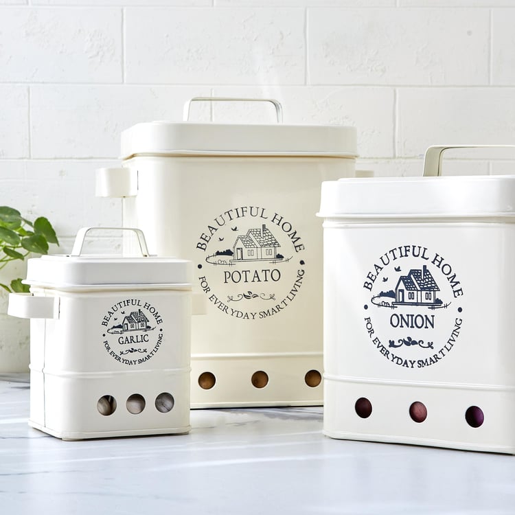 Mendo Iron Garlic Canister