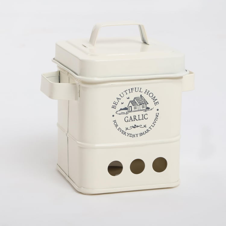 Mendo Iron Garlic Canister