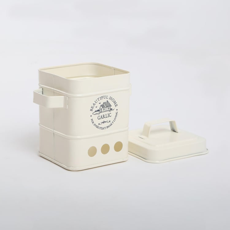 Mendo Iron Garlic Canister