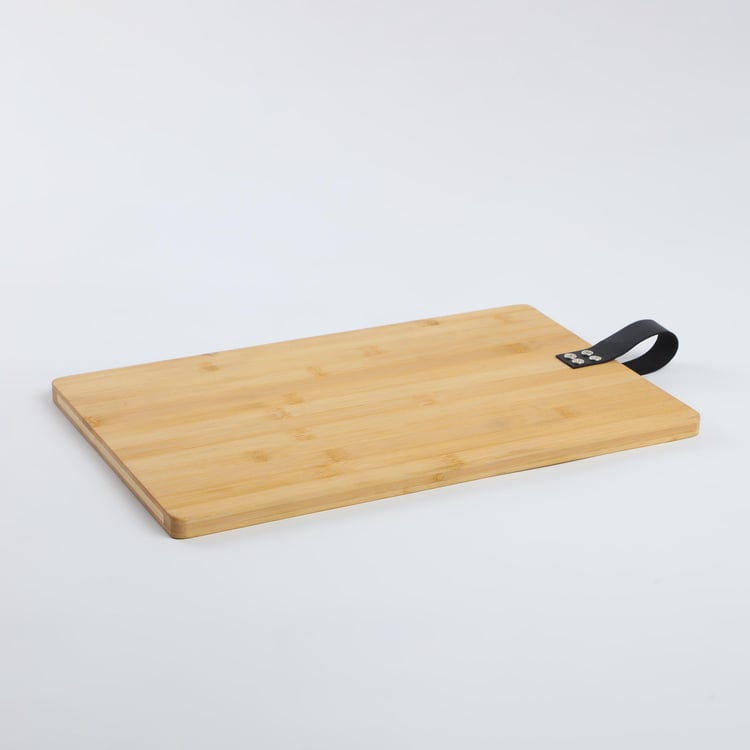 Chef Special Bamboo Chopping Board  with Leather Handle