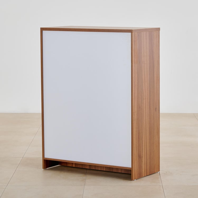 Quadro 2-Door Book Cabinet - Brown