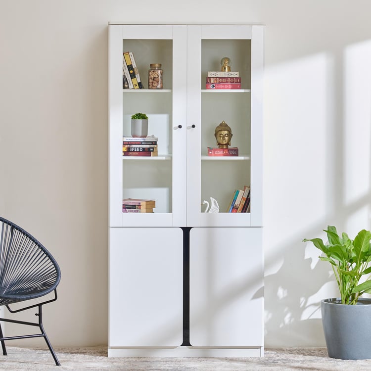 Buy Polaris 4-Door Book Cabinet - White from Home Centre at just INR ...