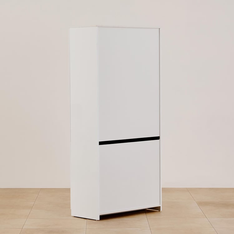 Polaris 4-Door Book Cabinet - White