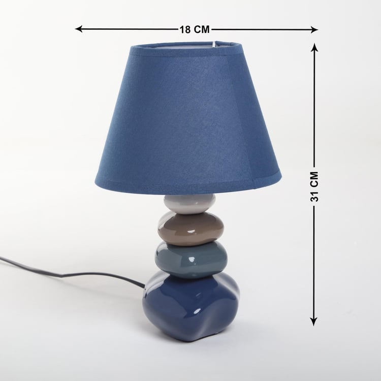 Monolith Marvel Ceramic Pebble Table Lamp