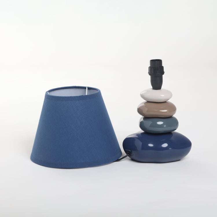 Monolith Marvel Ceramic Pebble Table Lamp