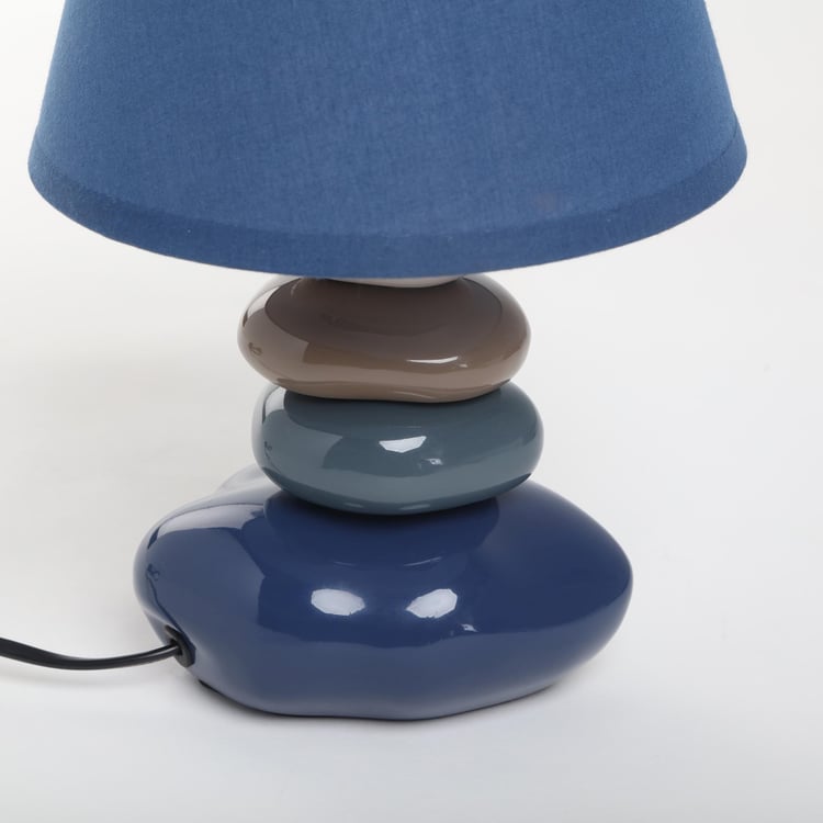 Monolith Marvel Ceramic Pebble Table Lamp