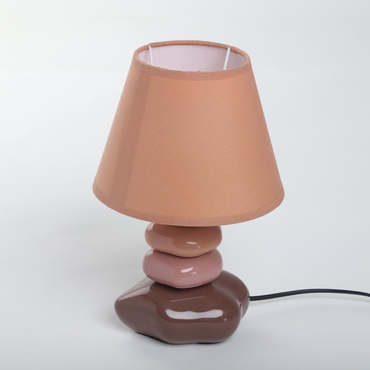 Monolith Marvel Ceramic Pebble Table Lamp