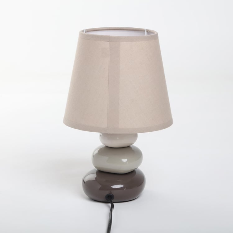 Monolith Marvel Ceramic Pebble Table Lamp