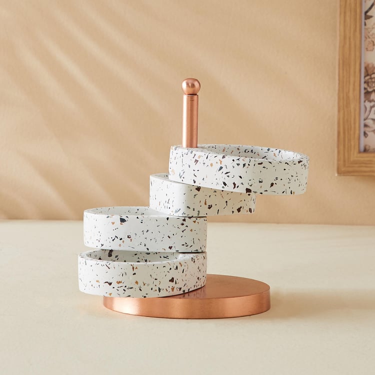 Splendid Terra Roza Ceramic Desk Organizer