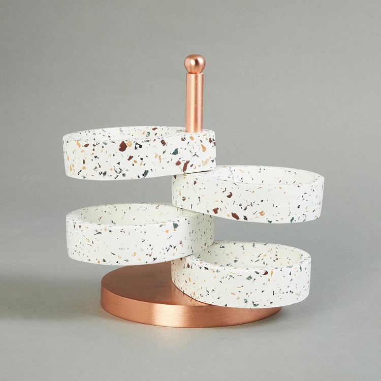 Splendid Terra Roza Ceramic Desk Organizer